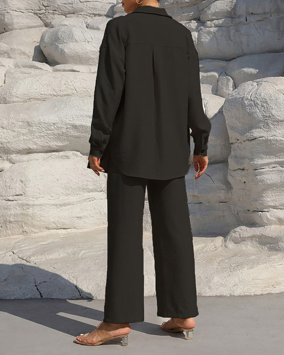 Sett Lang Erme Casual Solid