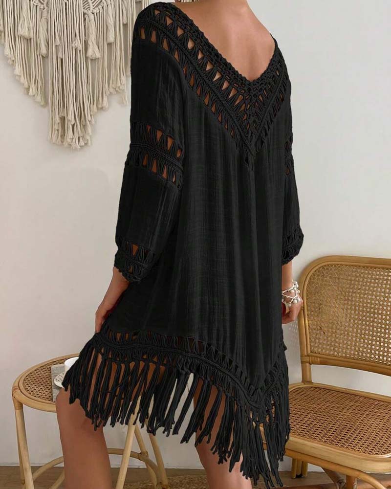 Cover Up V-Hals Enfarget Hullet