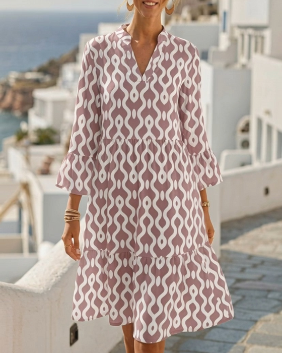 Kjole Geometrisk A-Linje