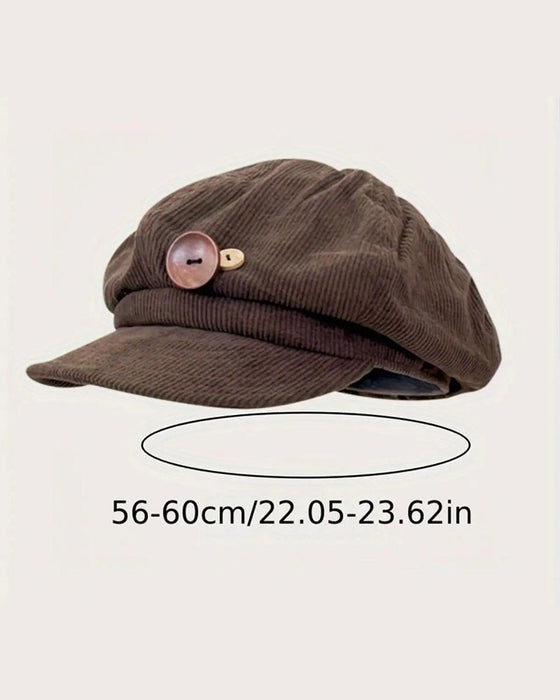 Unisex Vintage Åttekantet Baskerlue