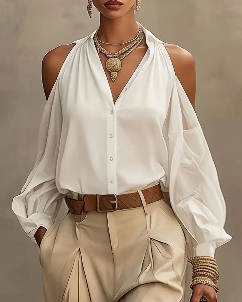 Bluse Off Shoulder Mote
