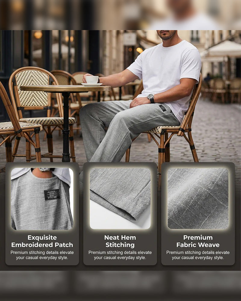 Bukser Herre Pustende Rett Ben