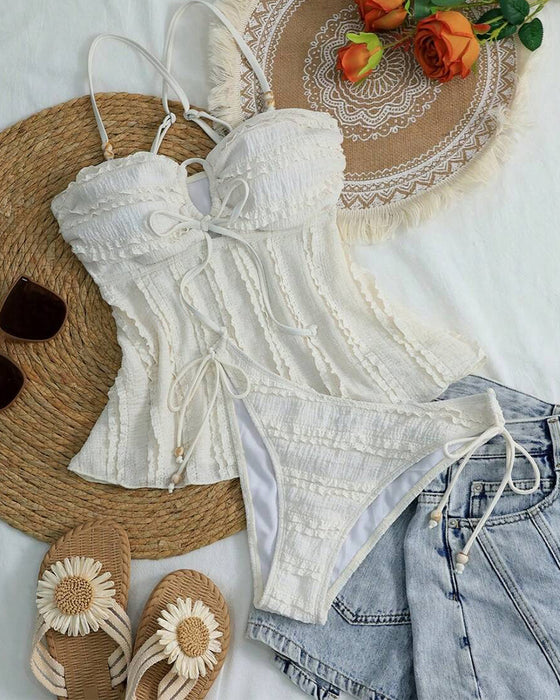 Tankini Strukturert Med Stropper