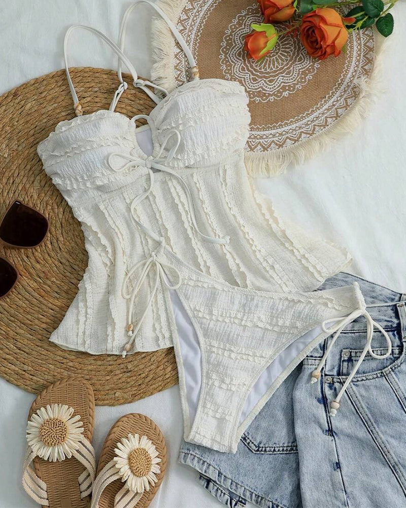 Tankini Strukturert Med Stropper