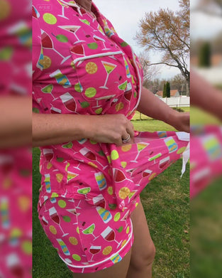 Todelte Sett Vinflaske Trykk Casual