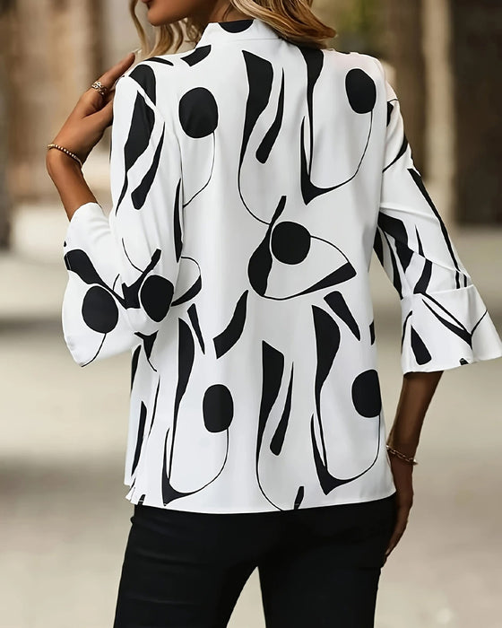 Bluse V-Hals Slim Modell