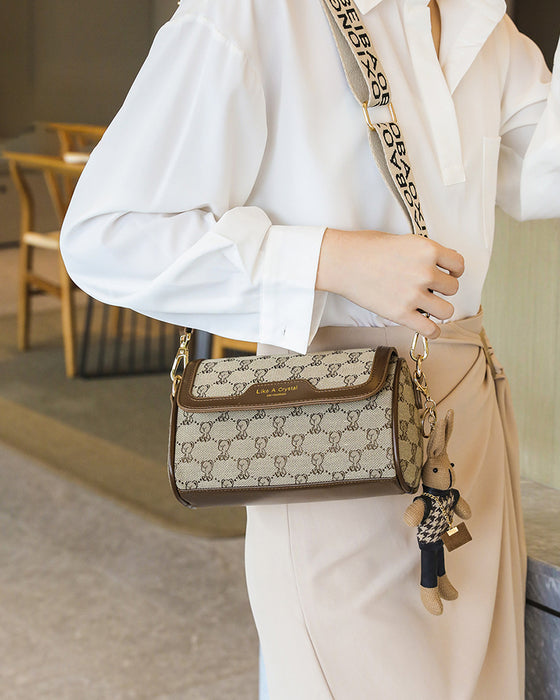 Veske Bjørnetrykk Enkel Skulderveske