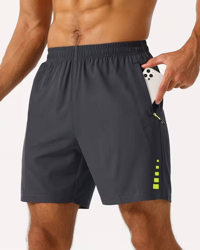 Herrer Shorts Strikk I Midjen Avslappnet