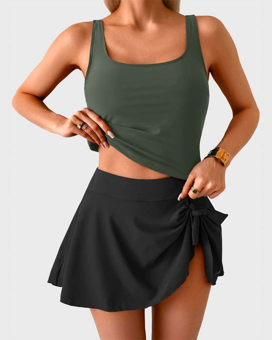 Tankini Sideknyting Feriestil