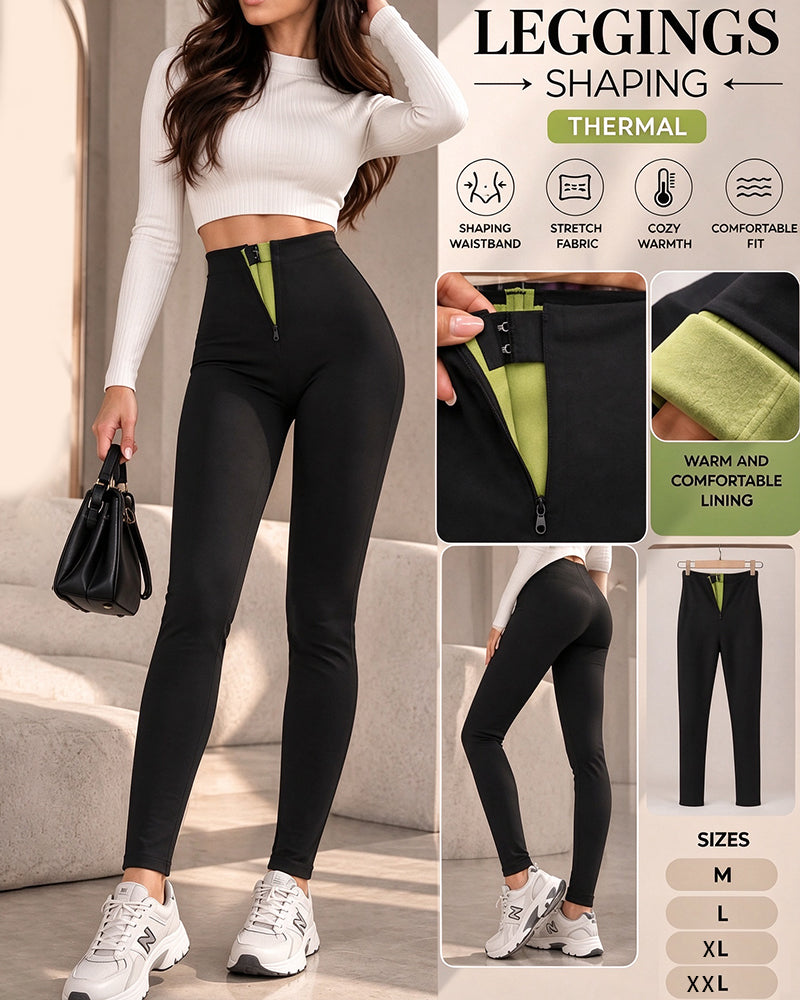 Leggings Fleeceforet Høy Midje Formende
