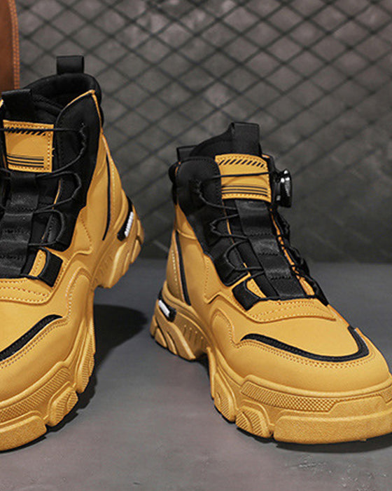 Sko Menns Utendørs Dreie Spenne Arbeid 🔄👞 – Vanntette 💦, Slipresistente 🚶‍♂️, Komfortable , Pustende 🌬️