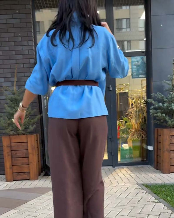 Skjorte Jakkeslag Chic Stilig