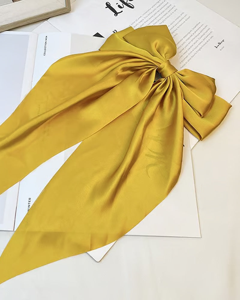 🔥 Stor Sløyfe Hårklemme For Kvinner – Bryllup & Hverdag Hestehale Accessory Med Lang Hale