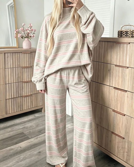 Sett Stripet Dame Casual
