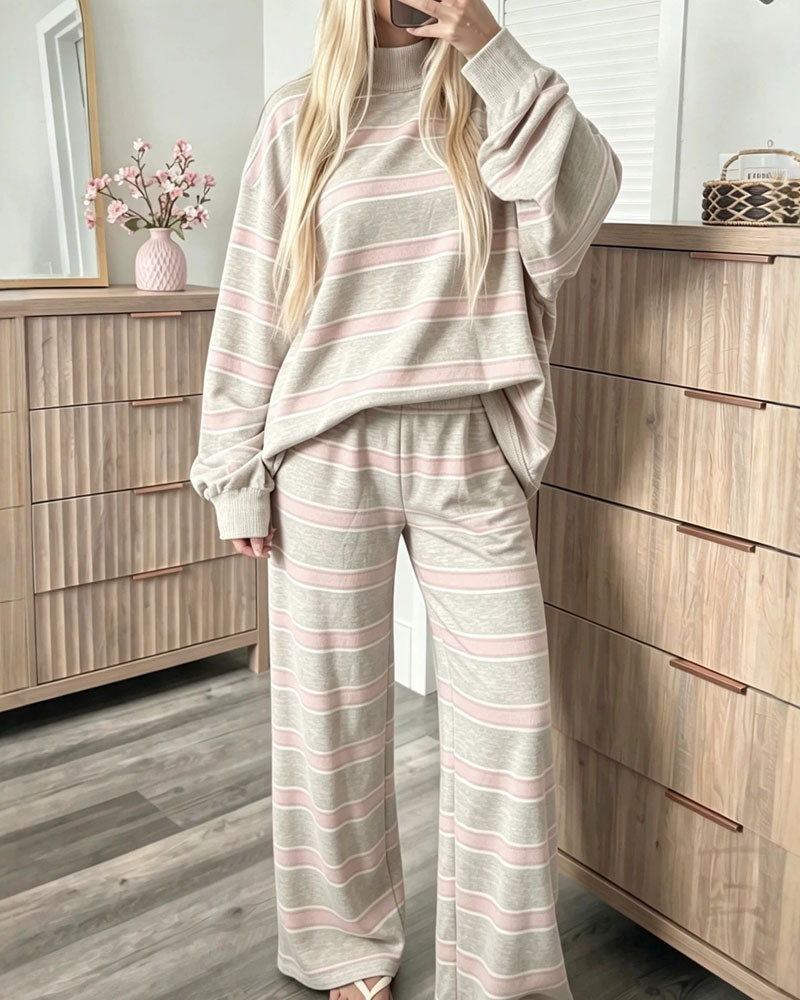 Sett Stripet Dame Casual