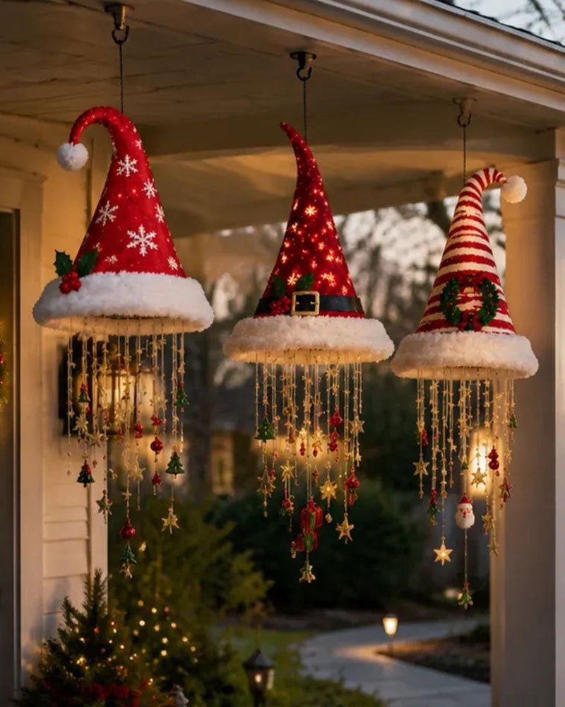 🎅 Opplyst Julenisselue Hengende Lysekrone🎄