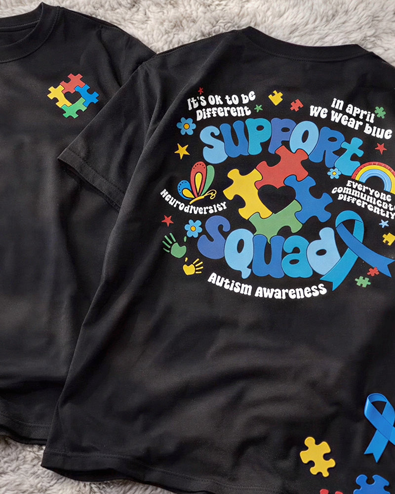 T-Skjorte Veldedighetstema Trykt