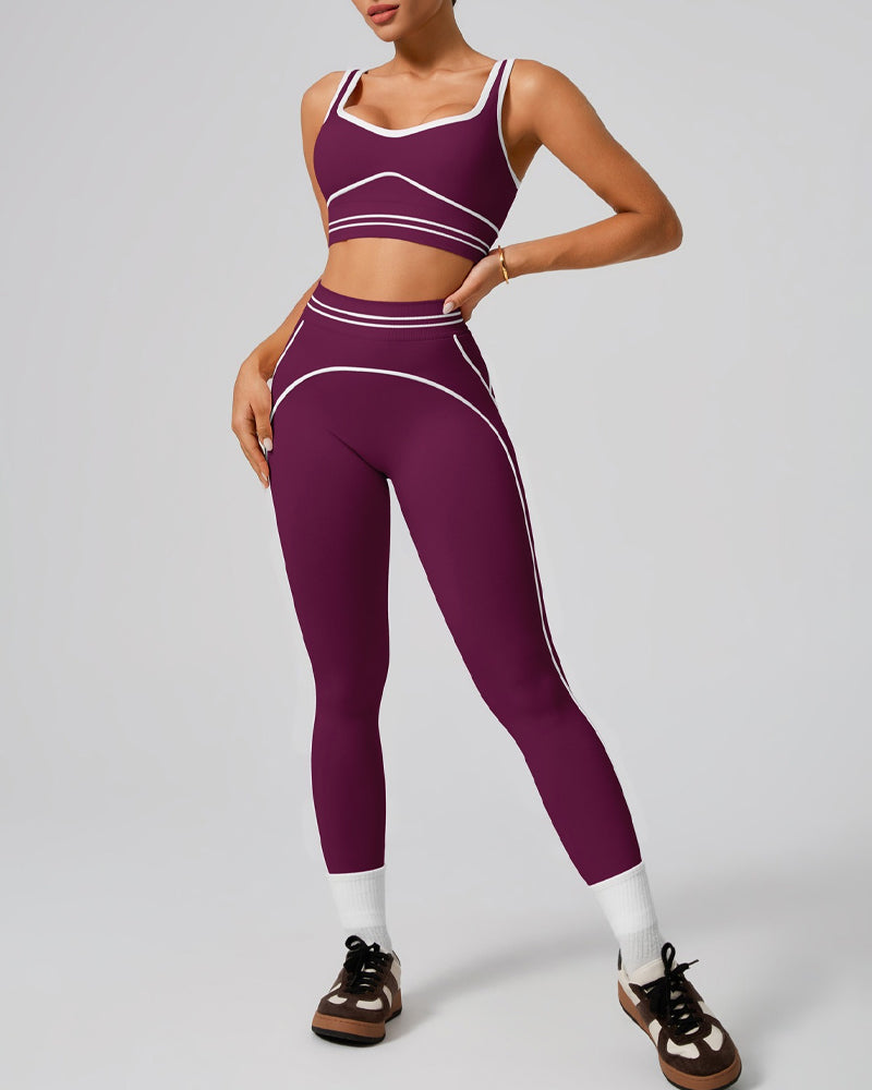 Set Sport Tank Høy Midje Yoga