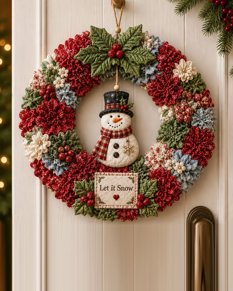 ❄️🎄 3D Stoff Piggekrans Hobbykit
