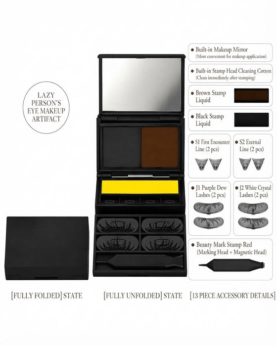 3-I-1 Eyeliner Og Vipperstempel-Sett