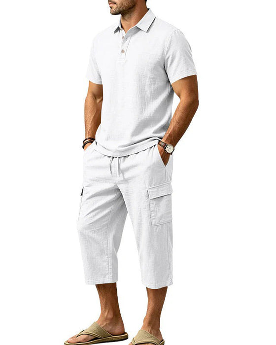 Set Polo Topp Capri Bukser