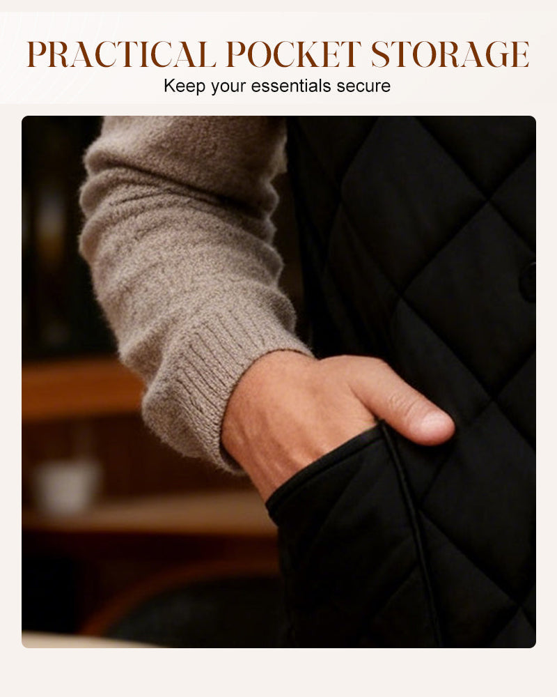 Herre Vest Casual Vattet Termofôret