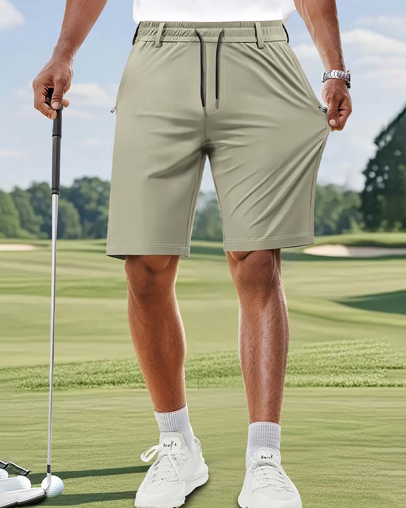 Shorts Elastisk Midje Dragsnor Herre