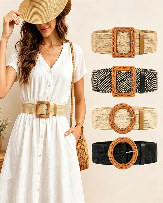 Belte Boho Stil Spenne Elastisk