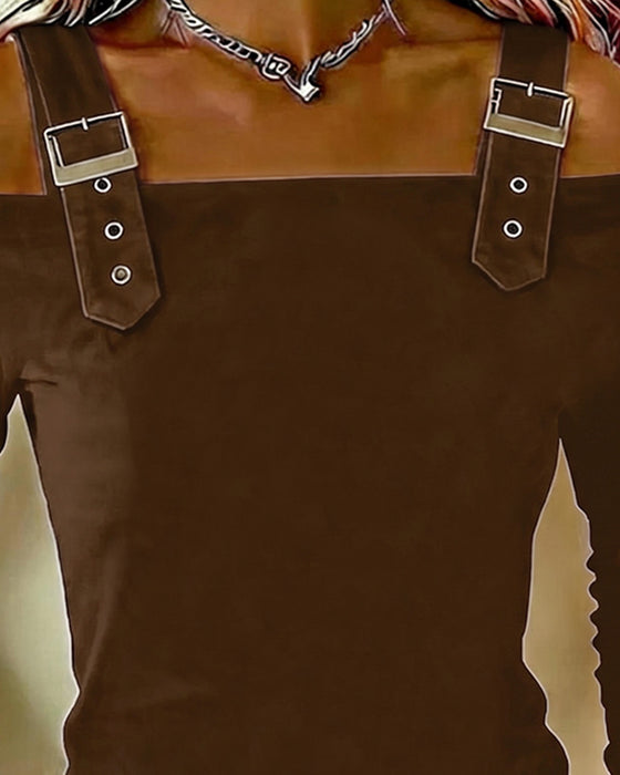 Topp Lang Erme Off-Shoulder Kamisol