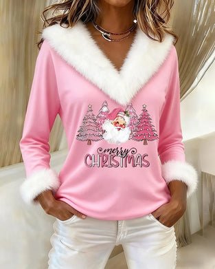 Topp Med Stor Pelskrage Og Trykk