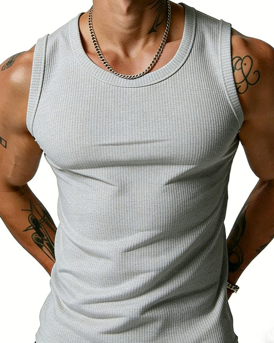 Tanktop Herrer Ribbet Racerback
