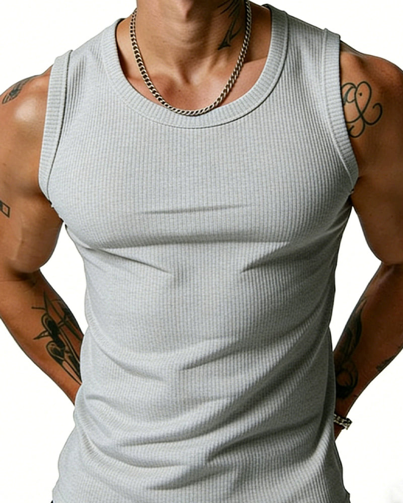 Tanktop Herrer Ribbet Racerback