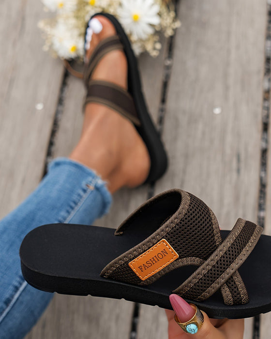 Sandaler Minimalistisk Mesh Slip-On Mote Skyve