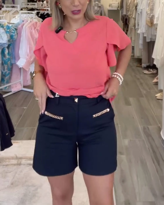 Shorts Kjedeutsmykket Avslappet