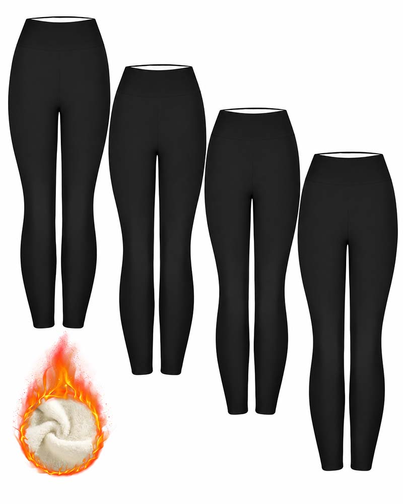 Vinter Tykke Høy Midje Varme Leggings Yogabukser