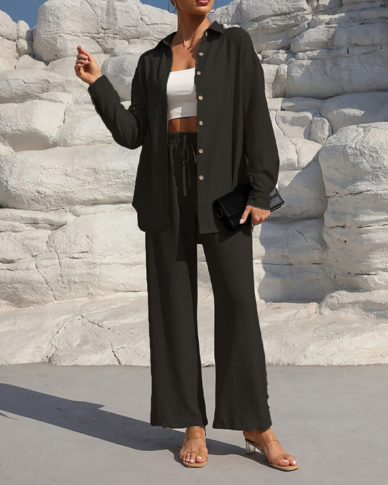 Sett Lang Erme Casual Solid
