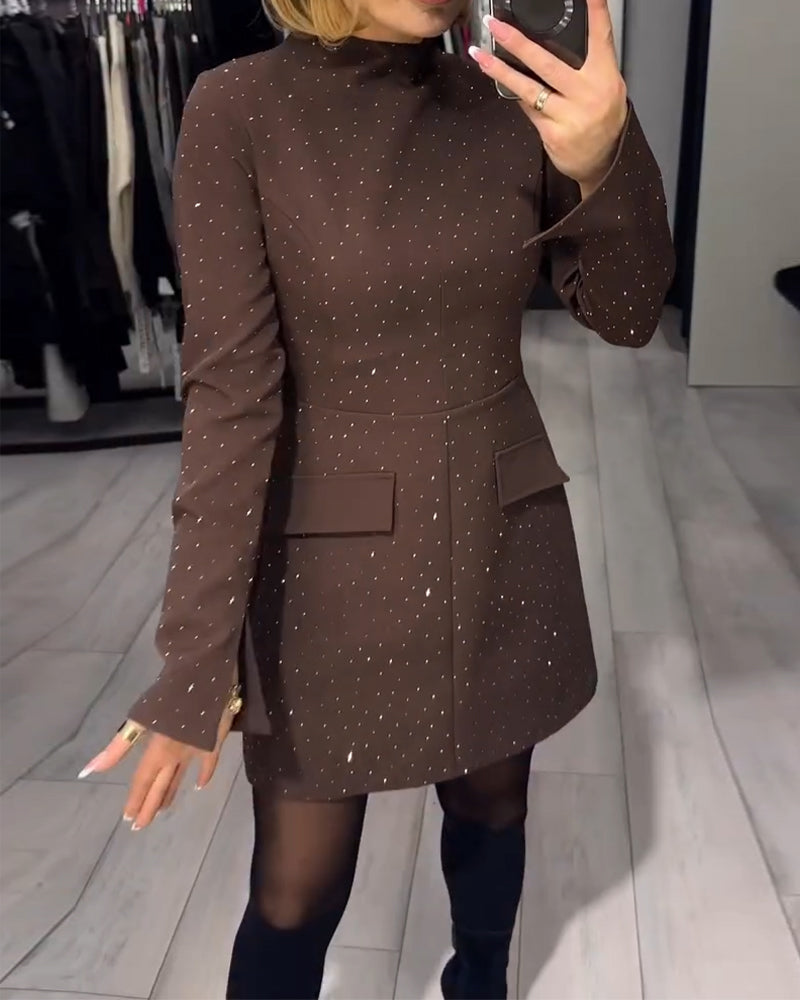 Elegant Kjole Med Subtil Glitring