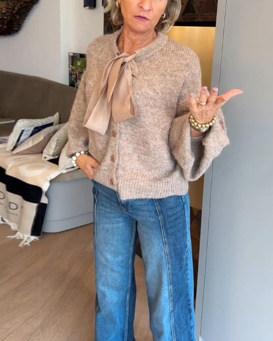 Cardigan Kåpe Med Elegant Stil, Lørdagsermer Design