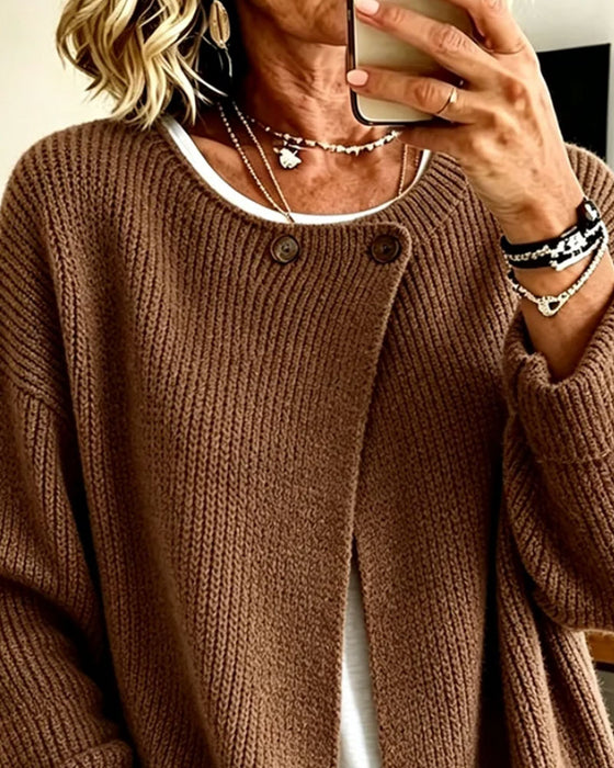 Cardigan Enfarget Langermet