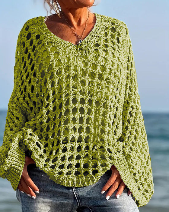 Pullover Lang Erme Hul Ut