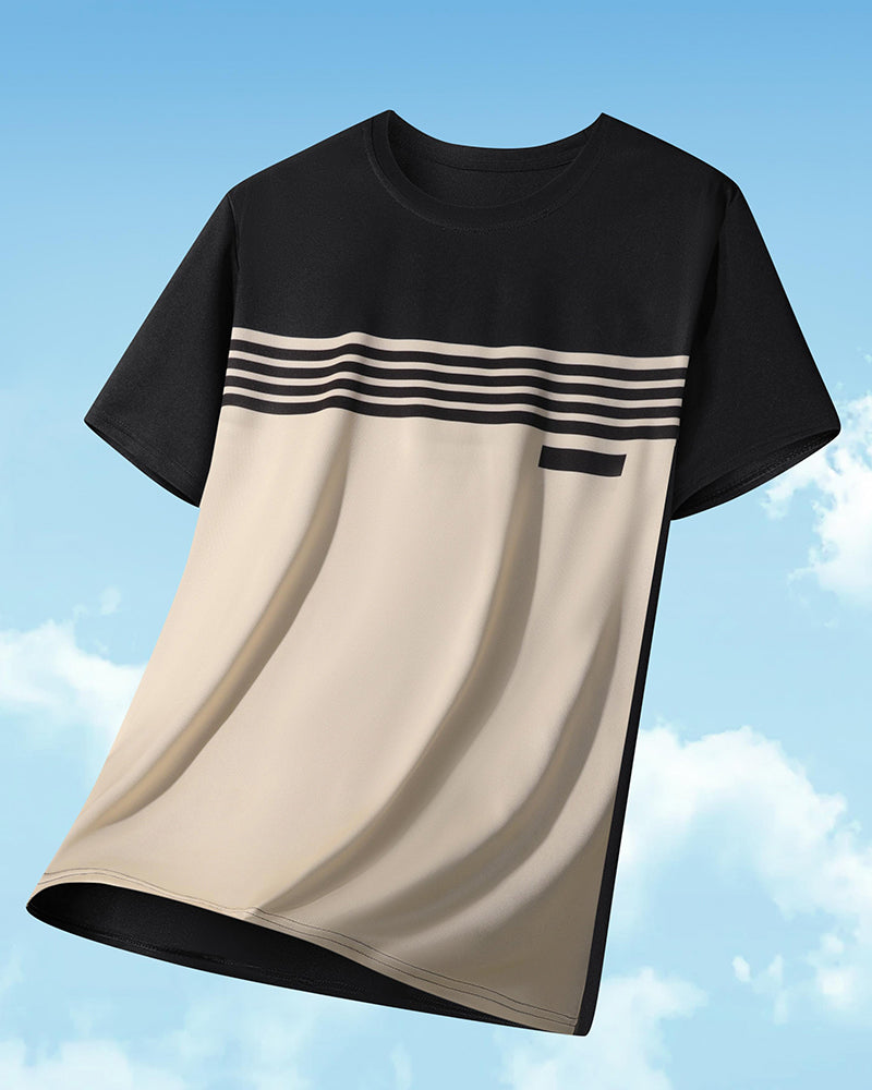 Herrer T-Skjorte Pustende Rasktørkende Kortsermet