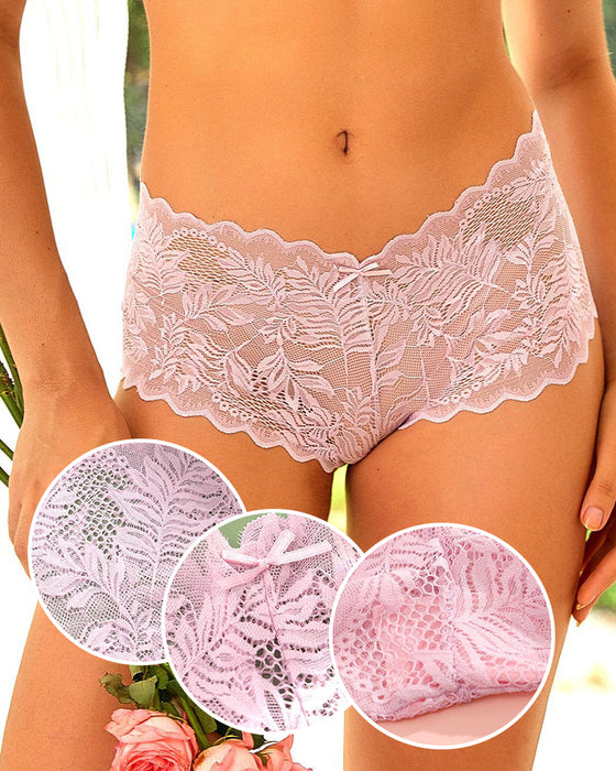 Dame 8-Pack Sexy V-Midje Kniplingscheeky-Trusse