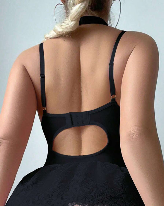 Sett Sexy Blonder Spaghettistropp