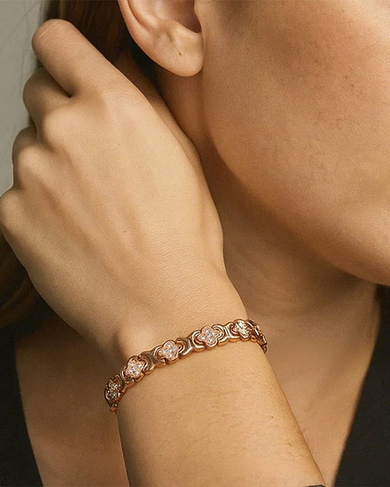 Kobberarmbånd Med Firkløver