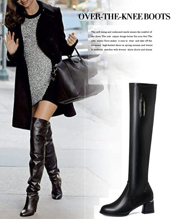 🔥 SISTE DAGS KAMPANJE 🔥🌸✨Varme skinnstøvler for kvinner