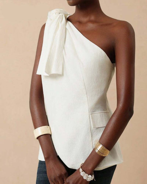 Bluse Off-Shoulder Kors Knyting Design