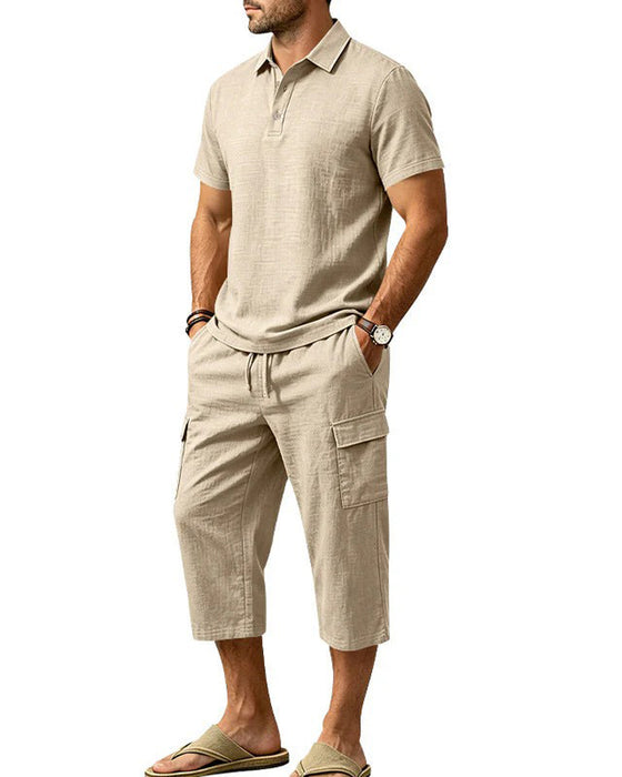 Set Polo Topp Capri Bukser