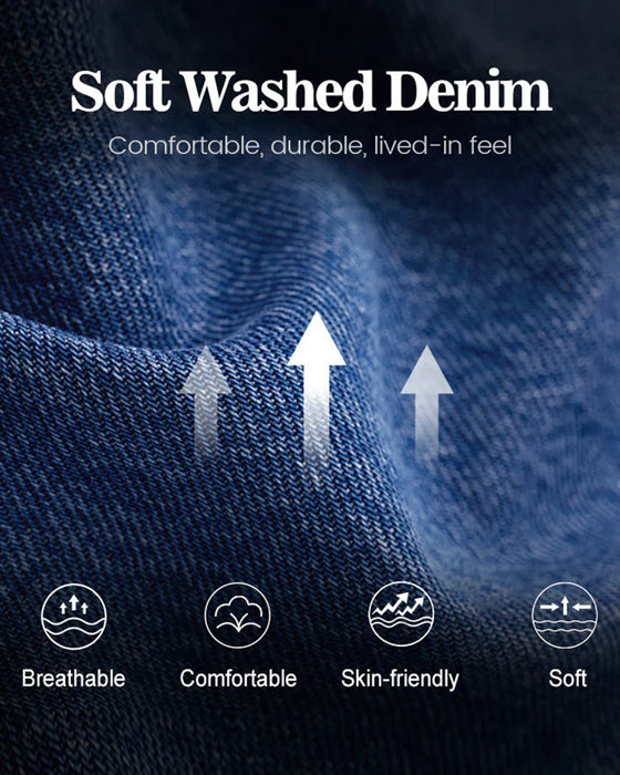 Jeans Multi-Knapp Vasket Løs