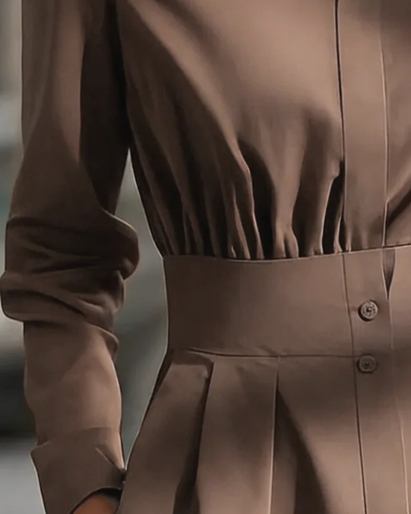 Bluse Elegant Krage Midje