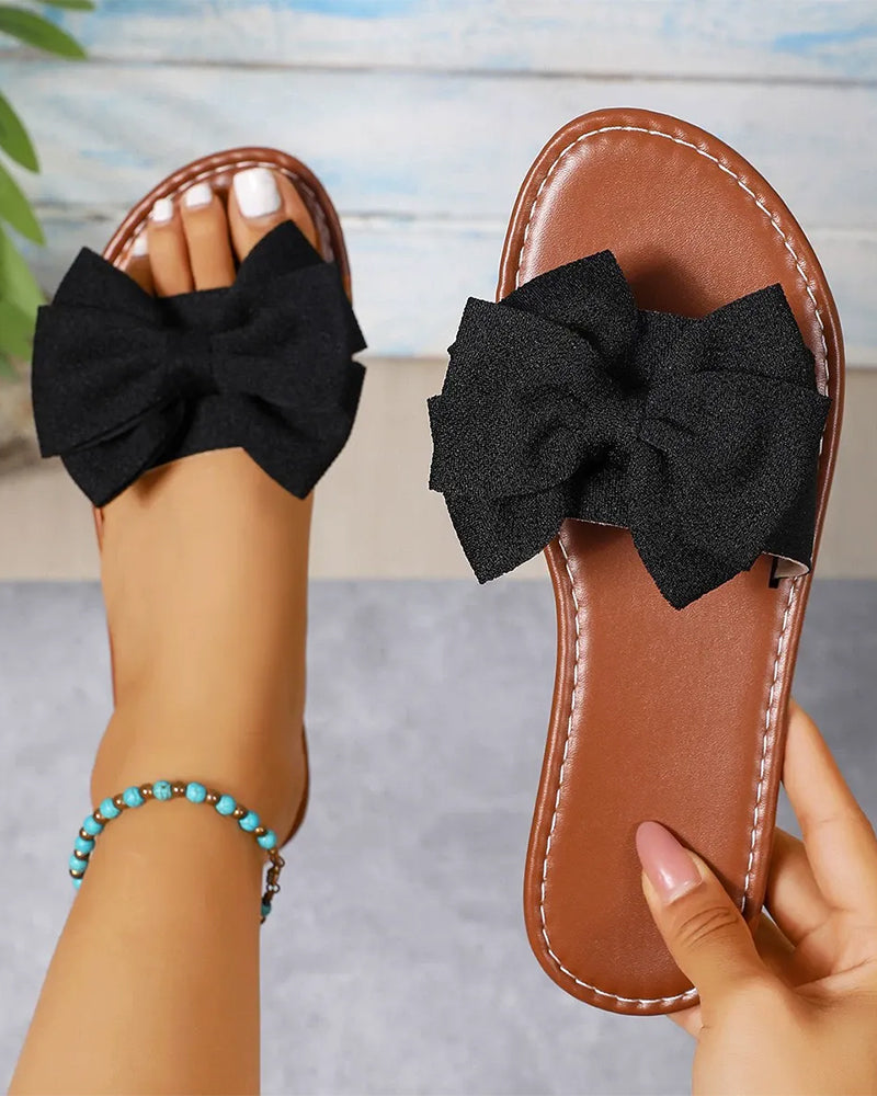 Sandaler Kvinners Sløyfedesign Påsandsandaler